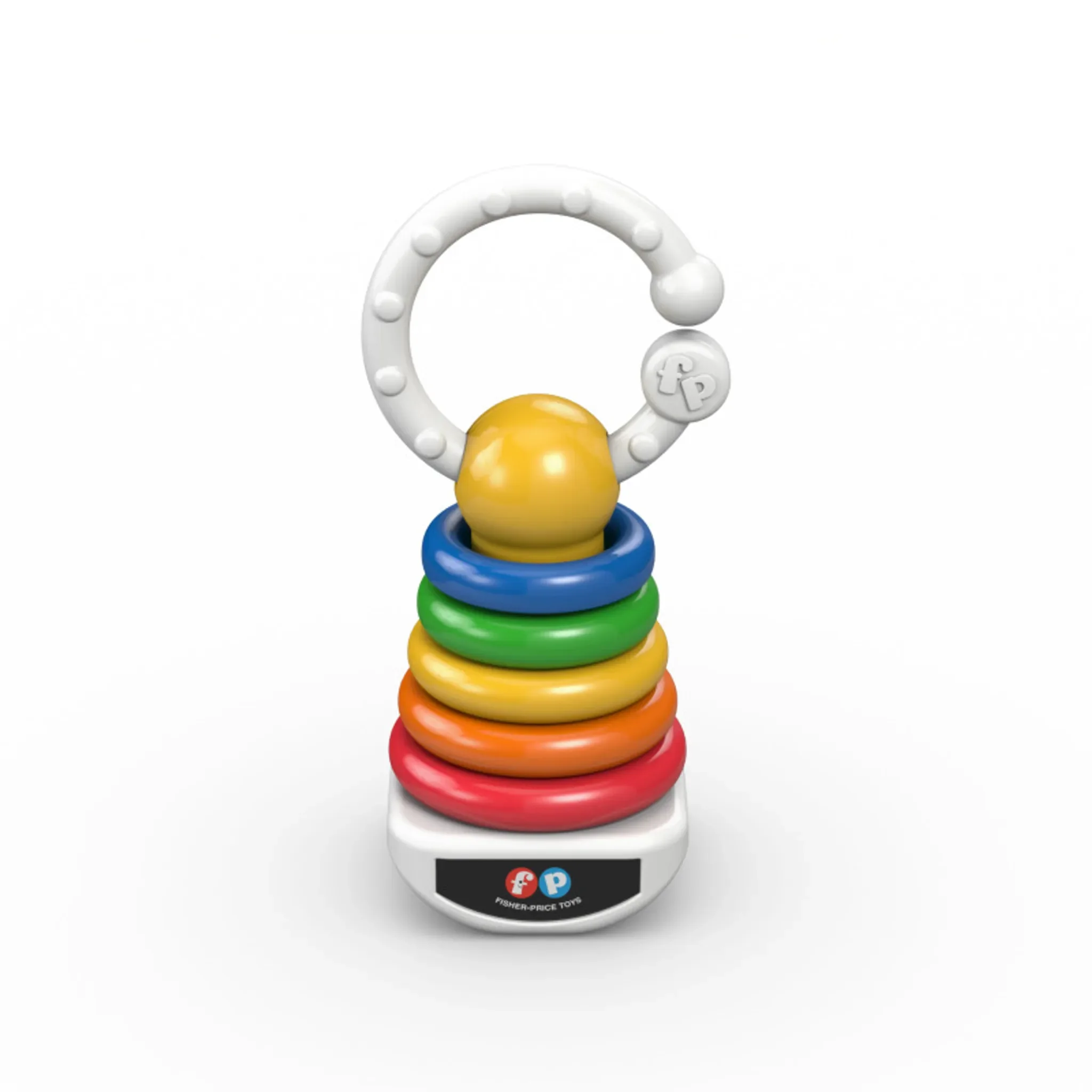 Farbring-Rassel – klassisches Babyspielzeug mit bunten Ringen